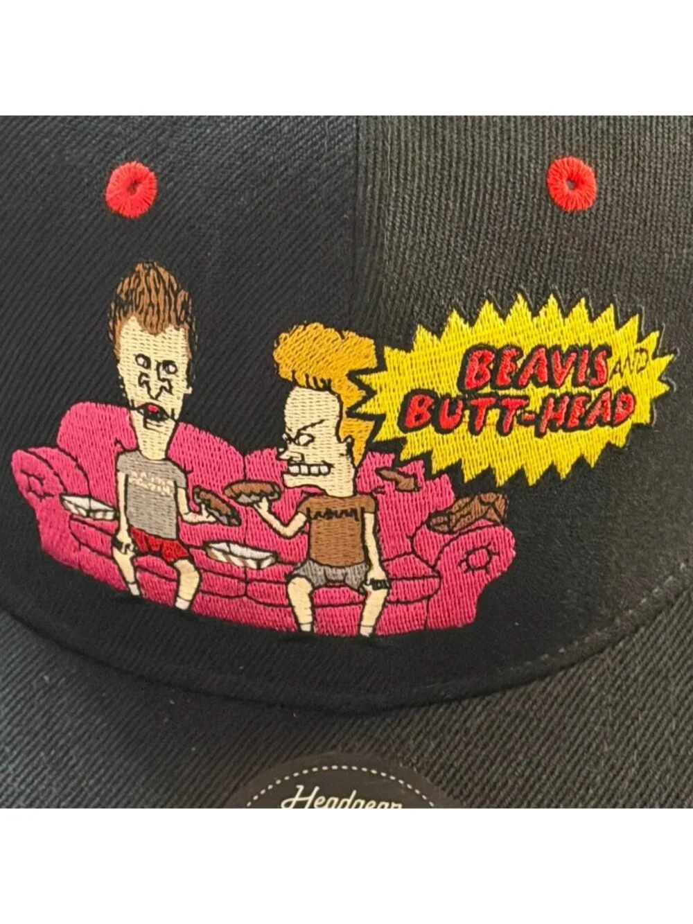 Headgear Classics Beavis and Butt-Head MTV Snapback Hat Men's One Size Black